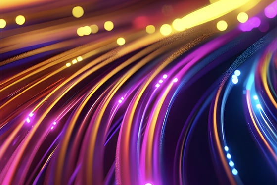 abstract neon lines