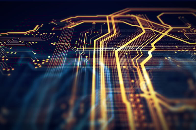 abstract data lines