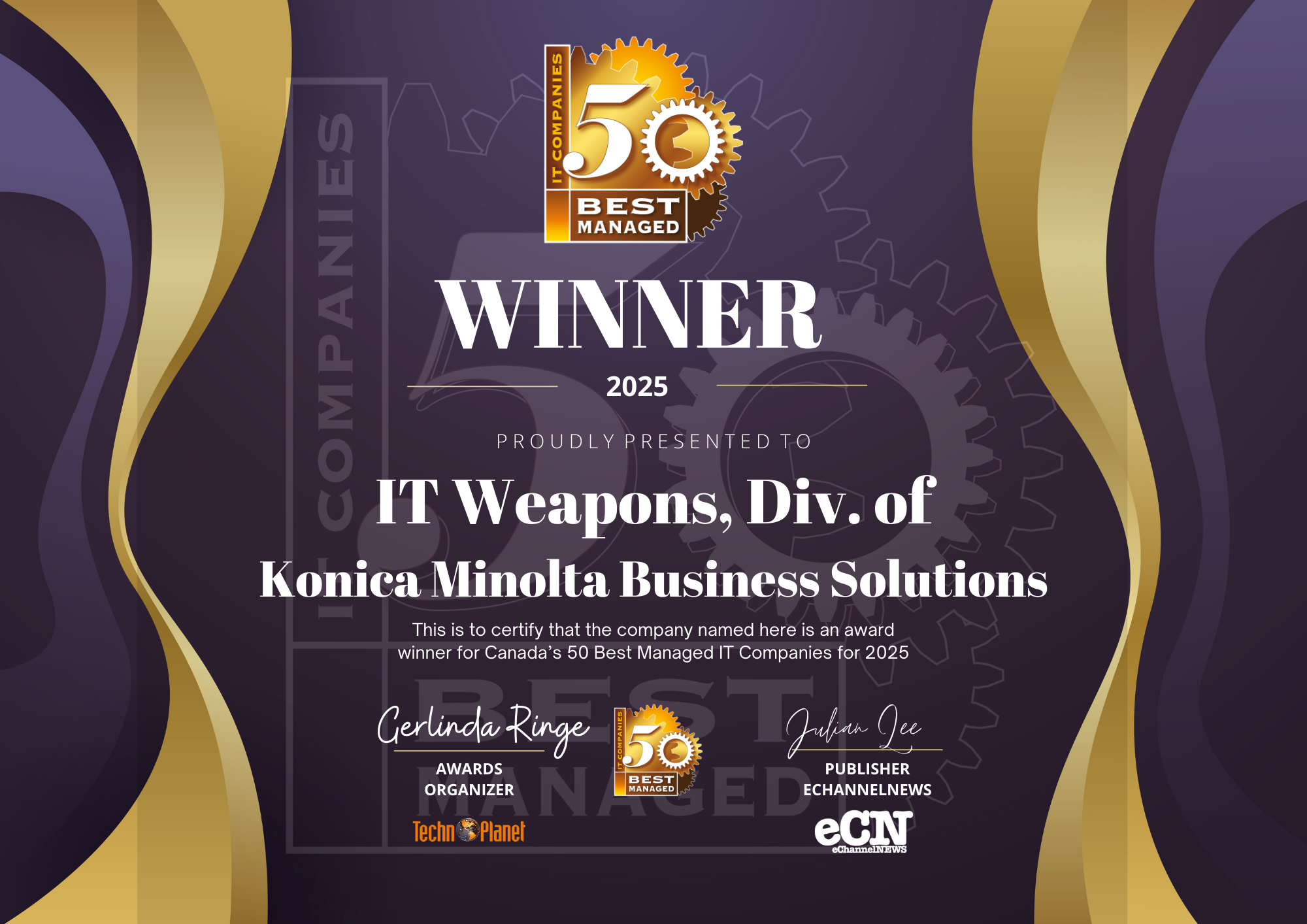 IT Weapons Named to Canada’s 50 Best Managed IT Companies for 2026